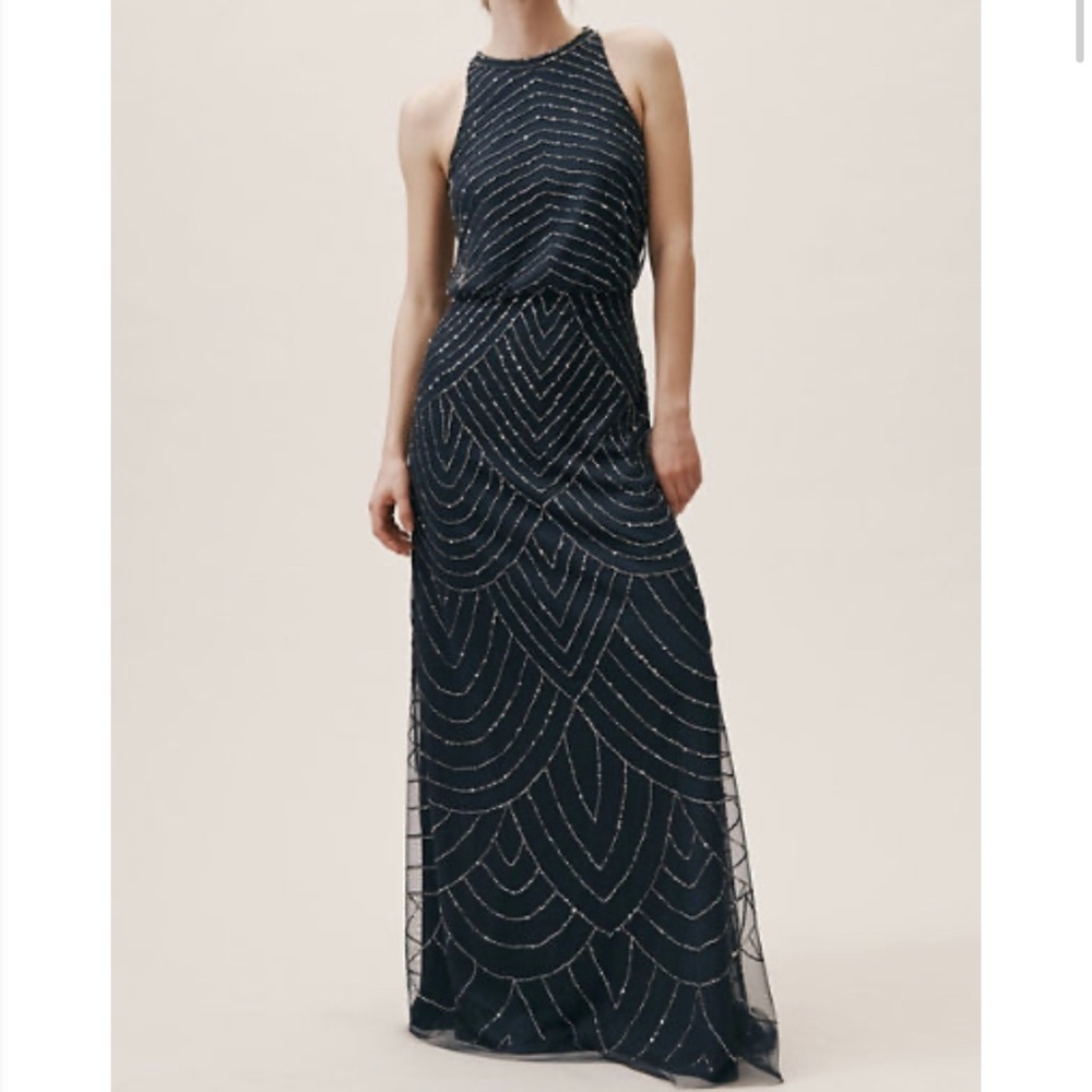 NWT Adrianna Papell Madigan Dress Navy